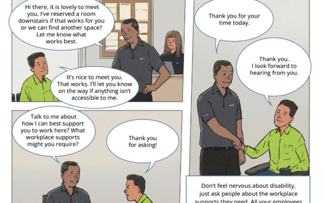 Comic strip for employers aimed at giving them more confidence over disability inclusion