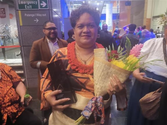 Milika Pusiaka, recipient of the Pacific Arts Heritage award, 2023.