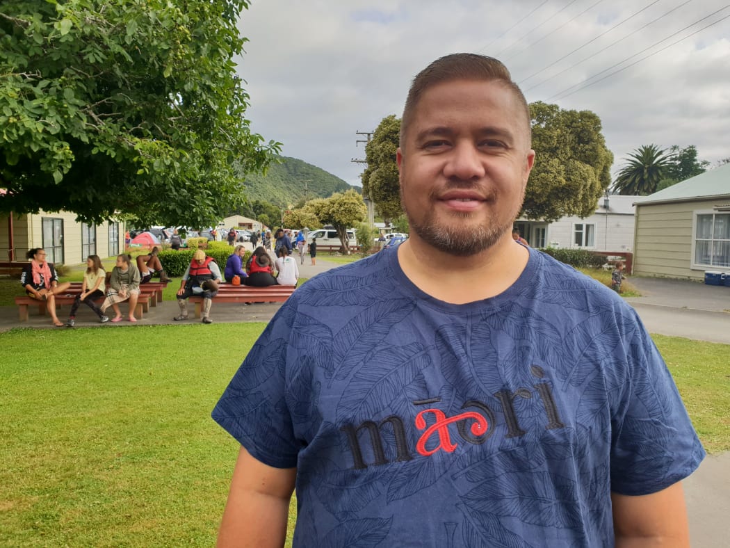 Che Wilson, at the annual Tira Hoe Waka Whanganui River pilgrimage, January 2019.
