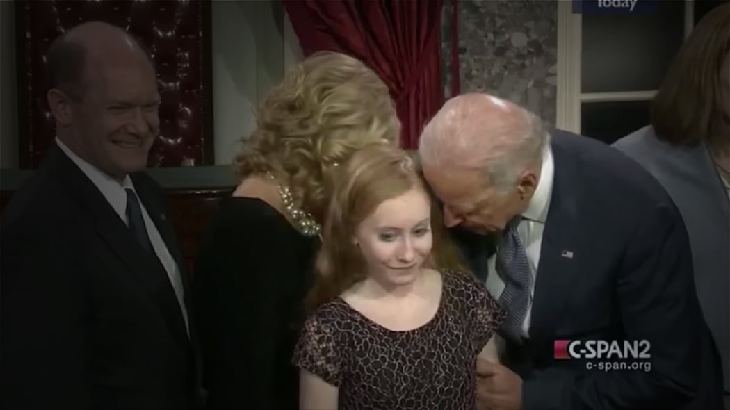 Joe Biden says his past behaviour may not meet contemporary standards.