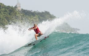 Ellie-Jean Coffey in action at the Hainan Pro event in China.
