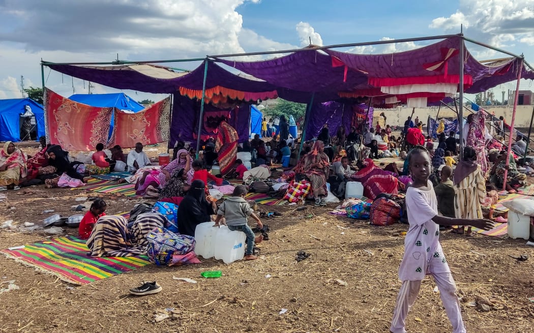 Sudanese people fleeing the Jazirah district arrive at a camp for the displaced in the eastern city of Gedaref on October 31, 2024. (Photo by AFP)