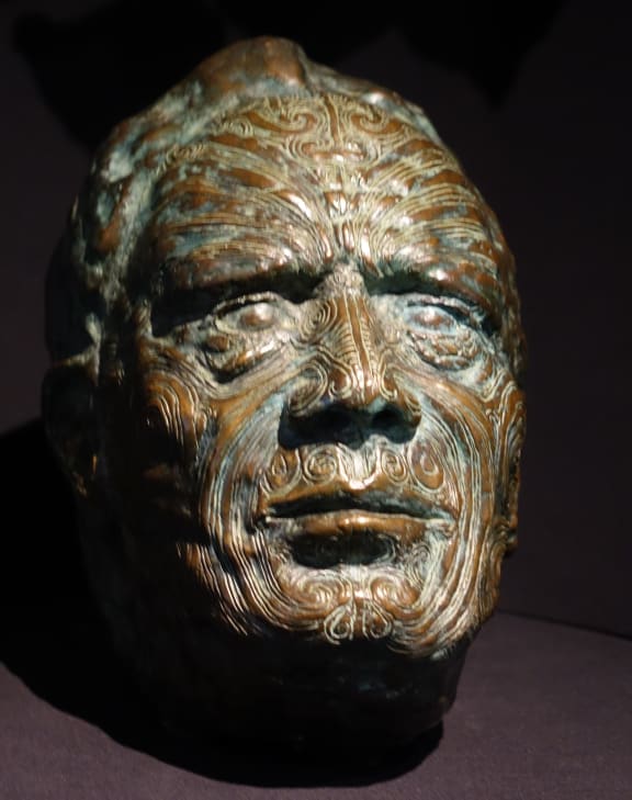 Bust of King Tawhiao at Waikato Museum, Te Whare Taonga o Waikato