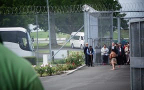 Indigenous health workers from around the world given a pōwhiri at Waikeria prison.