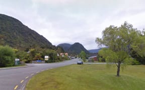 Franz Josef township, as seen from Wallace Street.