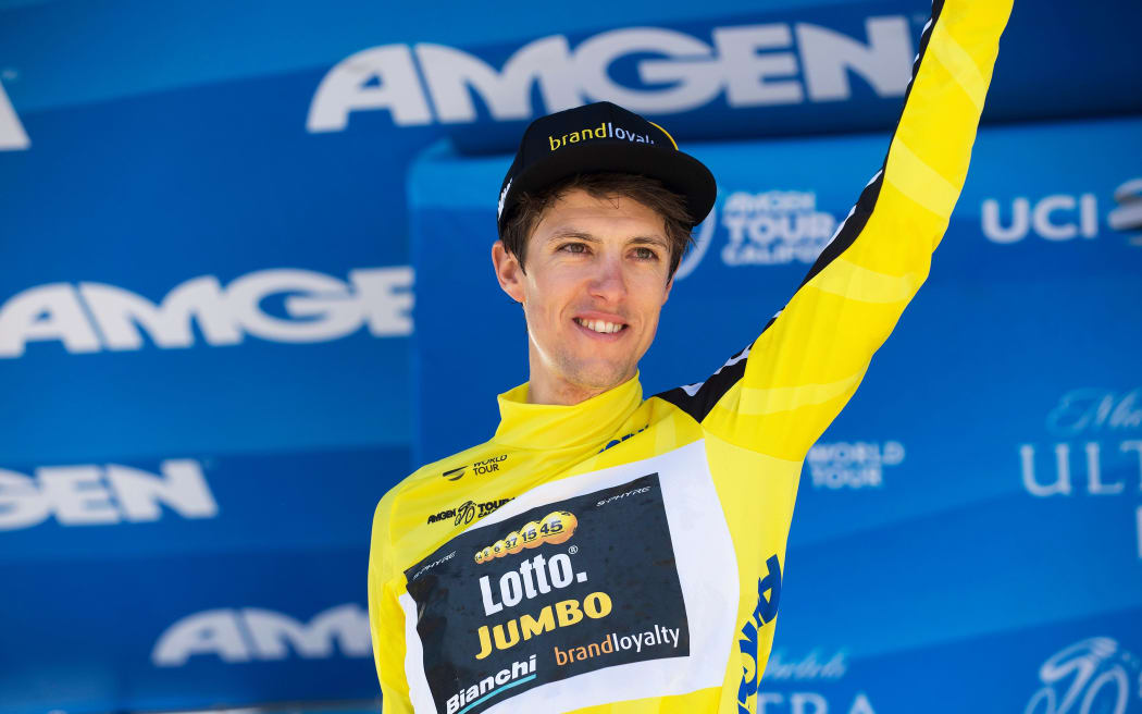 George Bennett after winning 2017 Tour of California.