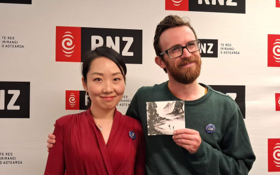 Guzheng player Jia Ling and saxophonist Jake Baxendale.