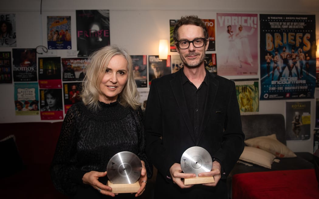 Karyn Hay and Tony Stamp at the Taite Prize 2022
