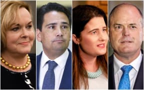 Judith Collins, Simon Bridges, Nicola Willis and Todd Muller.
