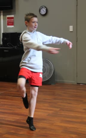 Daniel Bridgman, 10, plays Micheal, Billy's best friend.