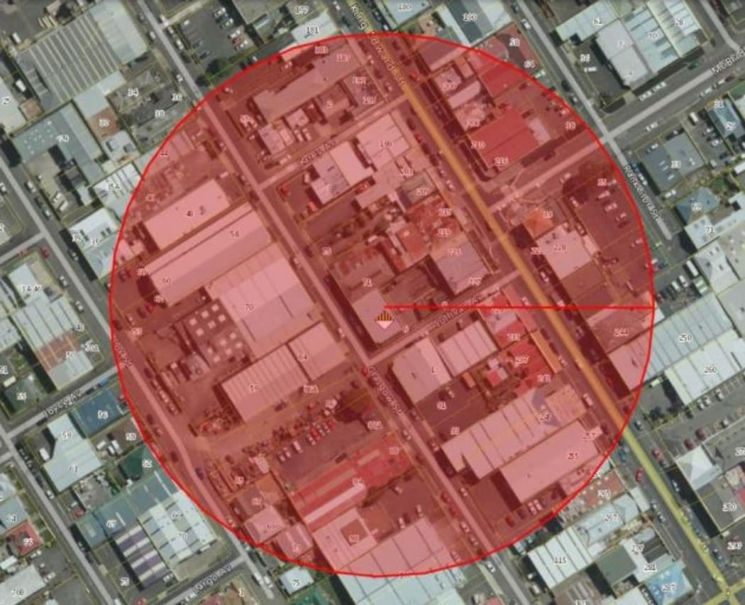 A 100m radius around the Blis Technologies building will be evacuated tomorrow morning as the Army disposes of a dangerous chemical by blowing it up.