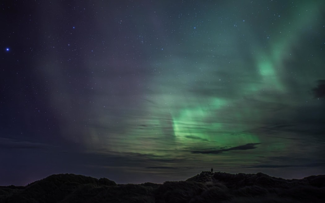 Ōreti Beach Southland, taken just after midnight.