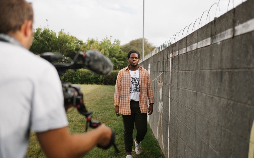 Thabiso Sibanda - a behind-the-scenes shot from the video series Giants
