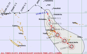 Tropical Depression TD04F forecast track map at 2.52pm on 02 January, 2019.