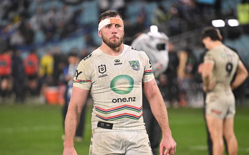 Kurt Capewell of the Warriors after the match. Canterbury Bankstown Bulldogs v NZ Warriors.