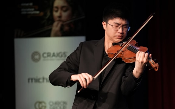 Kingston Ho performs at the Michael Hill International Violin Competition 2023.