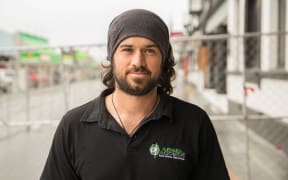 Abseil Access Project Manager Alex Wilmshurst who is currently working on slips in Kaikōura.