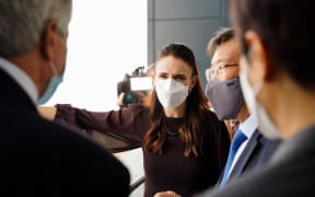 Prime Minister Jacinda Ardern during her trade mission to Singapore.