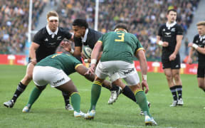 South Africa Springboks v New Zealand All Blacks, round 4 of the 2024 SANZAAR Rugby Championship test match at cape Town Stadium, Cape Town, South Africa on Saturday 07 September 2024.
Jordie Barrett(VC) of NEW ZEELAND 

Photo credit: Catherine Kotze / www.photosport.nz