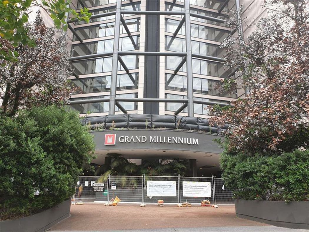The Grand Millennium managed isolation facility in Auckland.