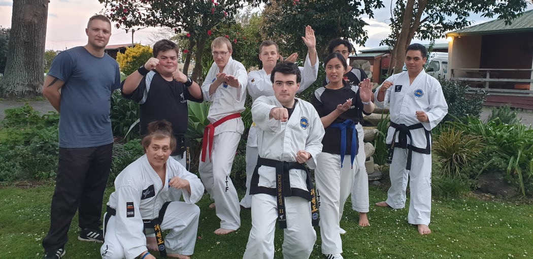 Some members of the New Zealand Taekwon-Do team.