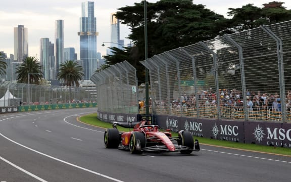Ferrari driver Charles Leclerc at the 2022 Australian Formula One Grand Prix.