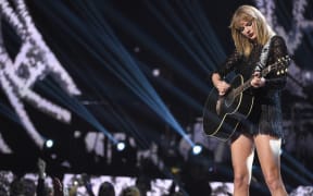 Taylor Swift on stage in Houston, Texas in February 2017.
