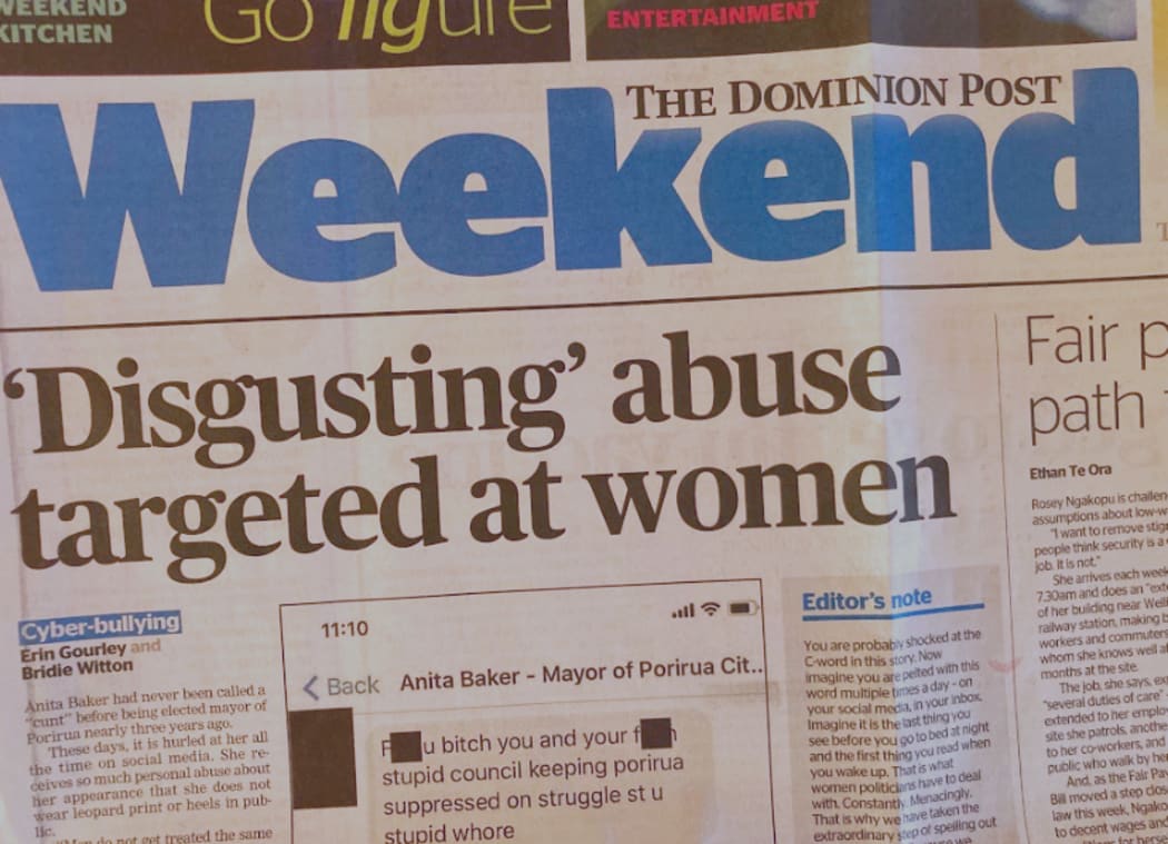 The Dominion Post details the online abuse targeting local councilors.