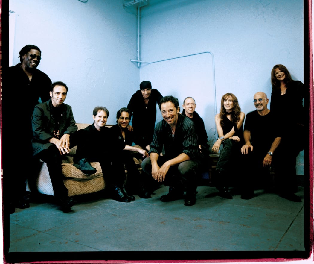 Bruce Springsteen and the E Street Band, with Nils Lofgren second from left