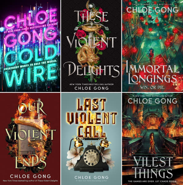 A compilation of the various books written by Chloe Gong.