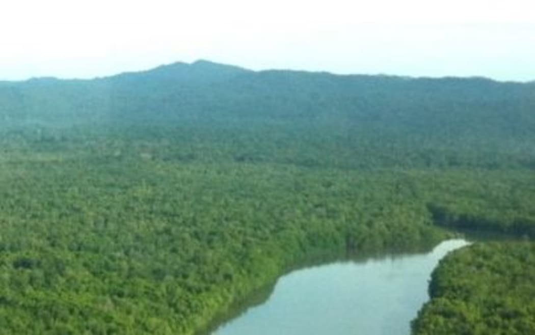 Vailala River, Gulf Province, Papua New Guinea, an area where Mayur Resources claims there is a lot of coal.