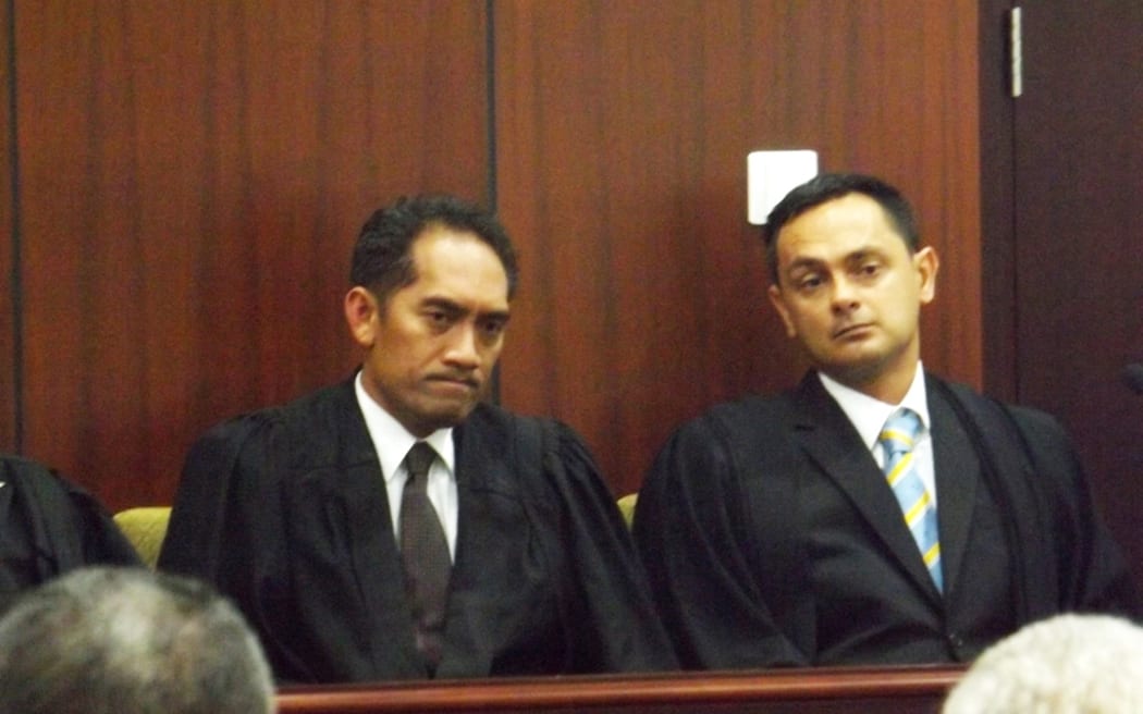 One of Samoa’s senior lawyers, Leiataualesa Daryl Clarke (right), is the new judge of the District Court.