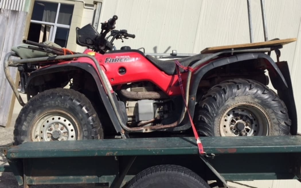 Kevin Hartley's quad bike was found parked in the sand dunes.