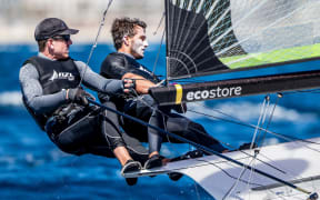 Peter Burling (left) and Blair Tuke