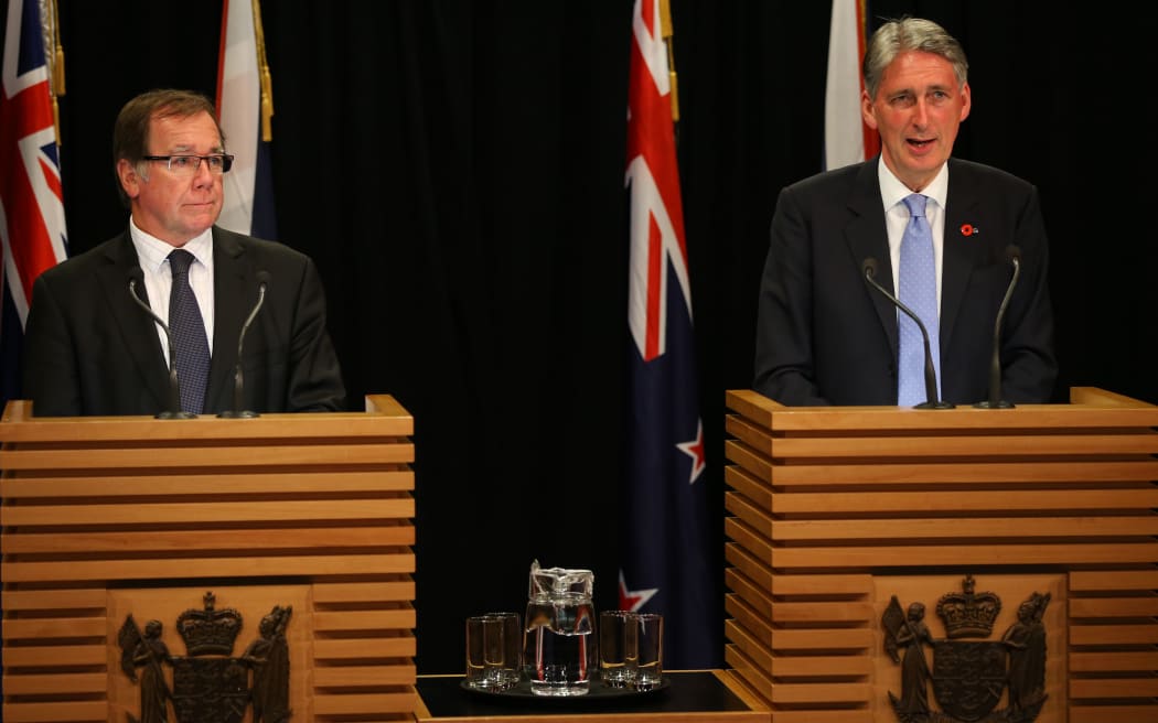 Foreign Minister Murray McCully and British Foreign Secretary Philip Hammond