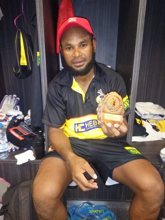Tony Ura was named man of the match after top-scoring with 70 runs.