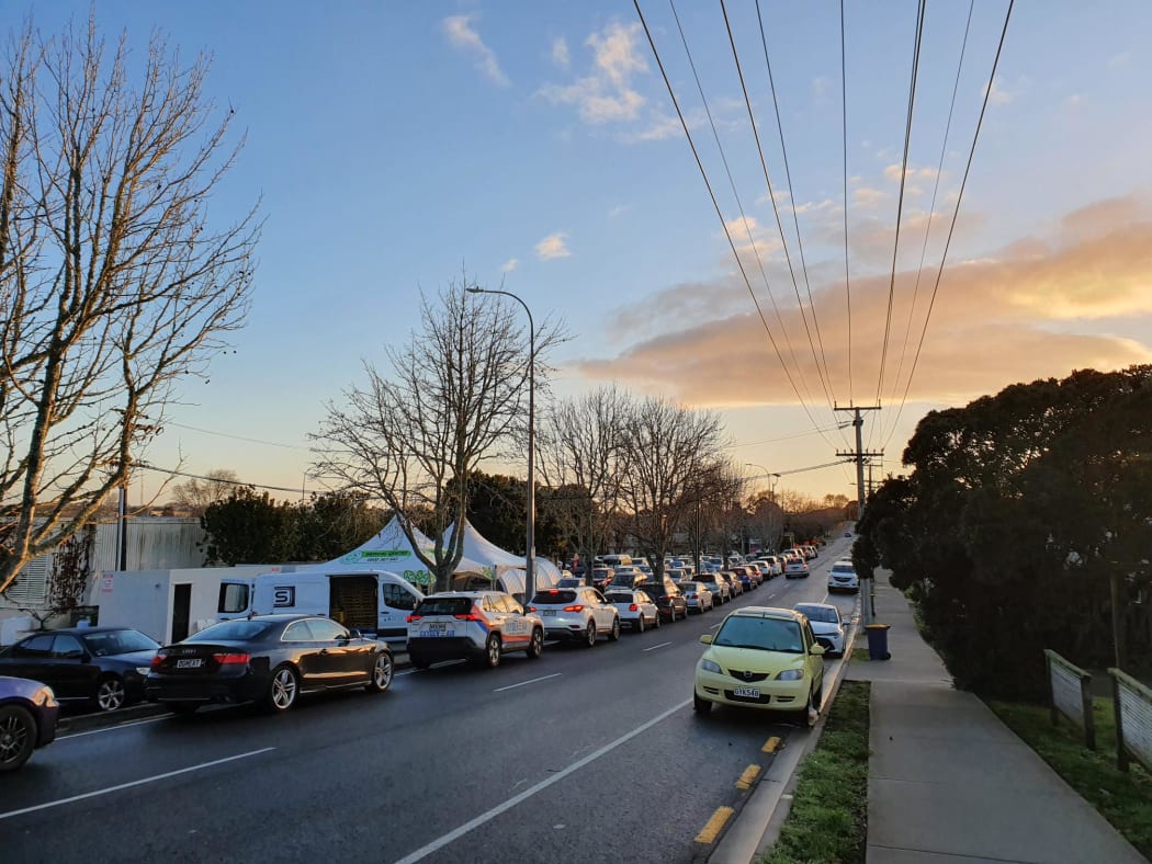 Northcote community testing centre , College Road, Northcode 19 August 2021