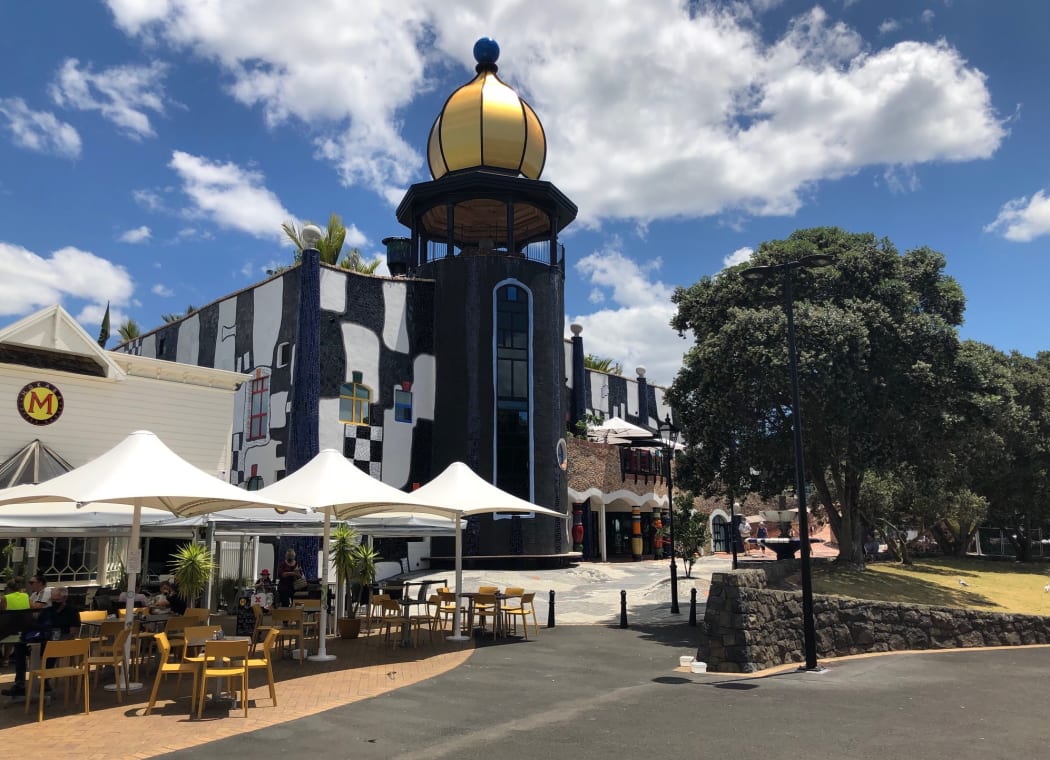 The Hundertwasser Arts Centre on Whangarei's riverbank centre.