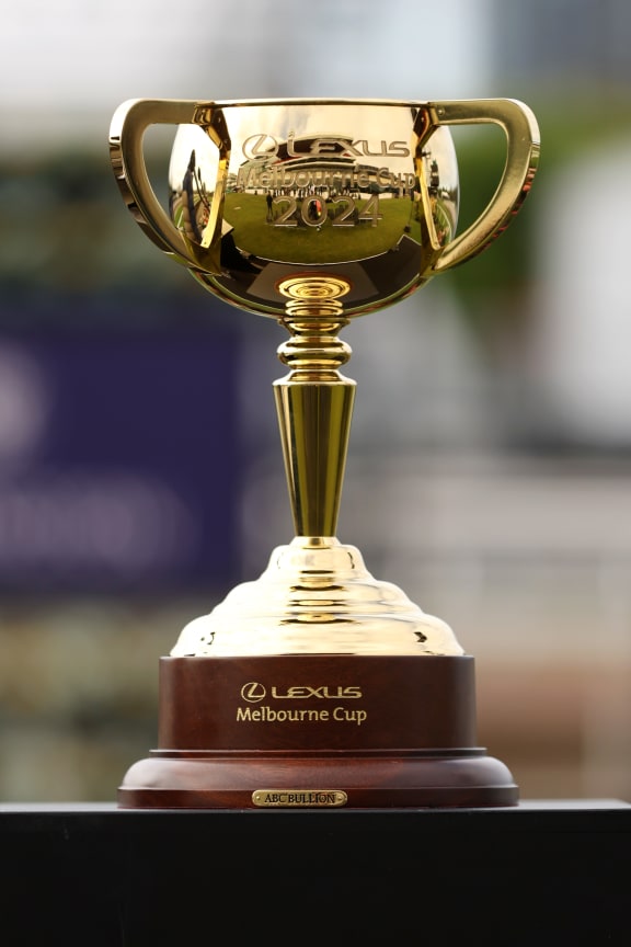 The 2024 Melbourne Cup trophy
