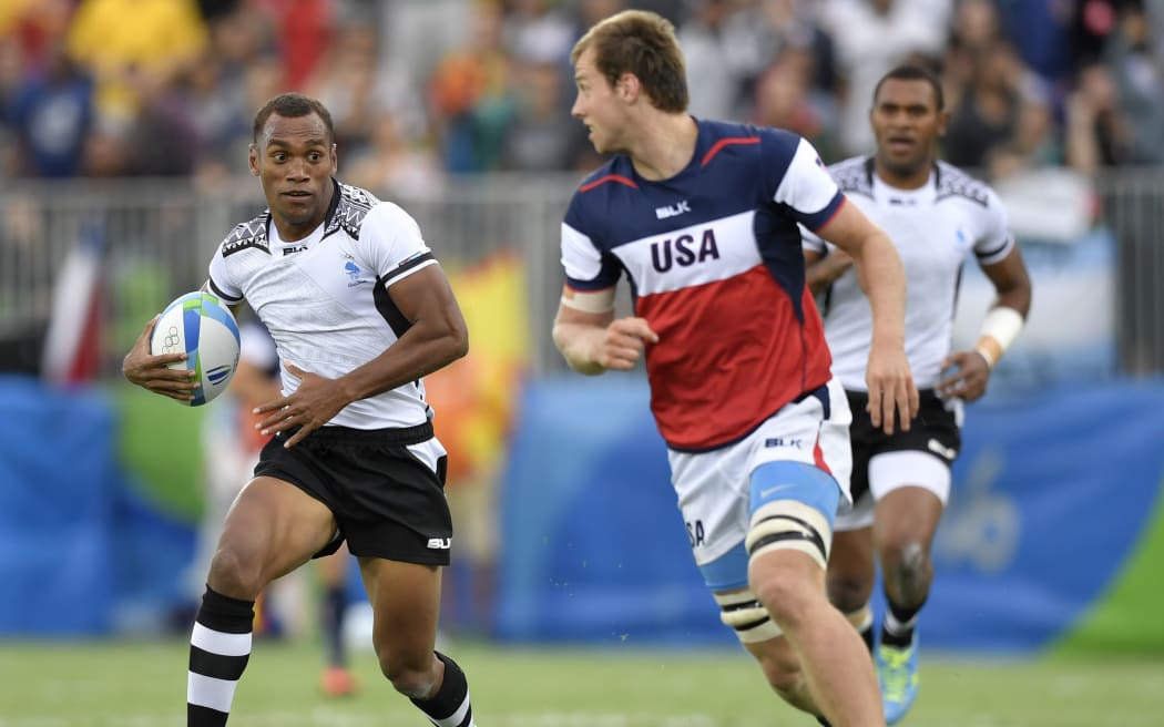Osea Kolinisau scored a try and received a yellow card in Fiji's win over the USA.