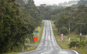 State Highway 1 north of Mangamuka township, prior to the scheduled reopening on 19 December 2024.