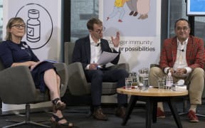 General of Health Ashley Bloomfield is joined by Immunisation Advisory Centre director Professor Nikki Turner and Tamati Shepherd-Wipiiti,is holding a briefing about how high vaccination rates affect the response to Covid-19 including hospitalisation rates