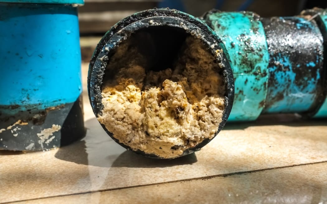 A fat-clogged water pipe.