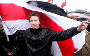 Roman Protasevich pictured in Minsk, Belarus, in 2012.