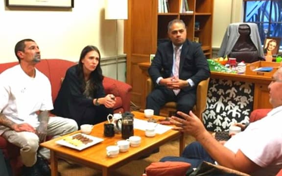 Ngā Mōrehu survivors of state abuse meeting with Prime Minister Jacinda Ardern.
