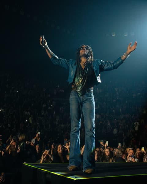 Lenny Kravitz at Auckland's Spark Arena.