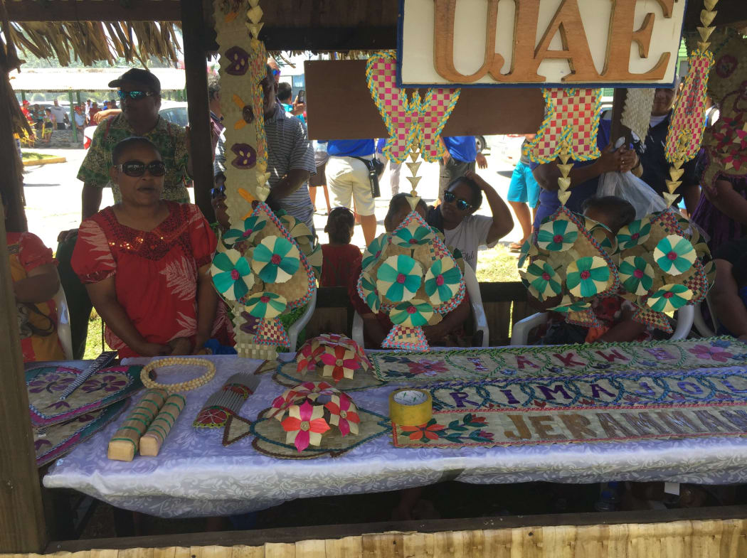 Local crafts on display at this year's One Island One Product initiative in the Marshall Islands.