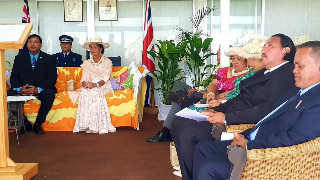 Three MPs sworn in to the Cook Islands Party: Rose Brown, Robert Tapaitau and George Maggie