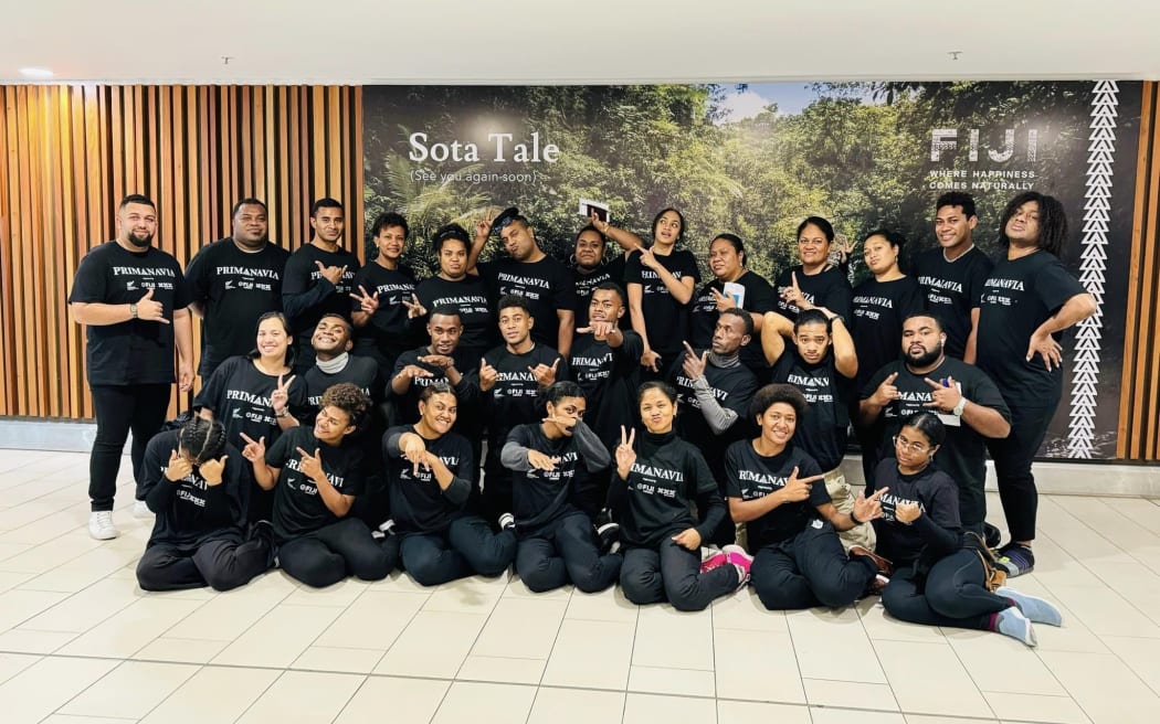 The 23-member choir, with the youngest member 11 and the oldest is 40, was brought together about seven weeks ago by Sunia Soko, the president of Primanavia, and his sister.
