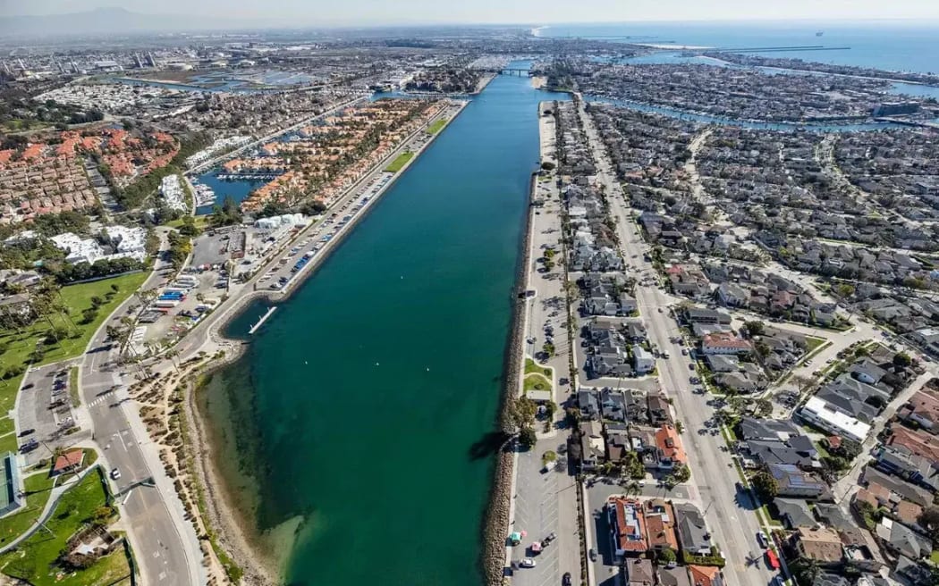 The Marine Stadium Long Beach venue for the LA28 rowing regatta.